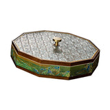 Maxbell Divided Serving Box Versatile Serving Tray for Cookies Desserts Dried Fruits Green