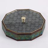Maxbell Divided Serving Box Versatile Serving Tray for Cookies Desserts Dried Fruits Green