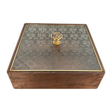 Maxbell Divided Serving Box Versatile Serving Tray for Cookies Desserts Dried Fruits Square