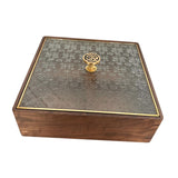 Maxbell Divided Serving Box Versatile Serving Tray for Cookies Desserts Dried Fruits Square