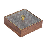 Maxbell Divided Serving Box Versatile Serving Tray for Cookies Desserts Dried Fruits Square