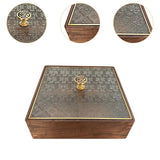 Maxbell Divided Serving Box Versatile Serving Tray for Cookies Desserts Dried Fruits Square