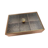 Maxbell Divided Serving Box Versatile Serving Tray for Cookies Desserts Dried Fruits Rectangle
