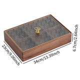 Maxbell Divided Serving Box Versatile Serving Tray for Cookies Desserts Dried Fruits Rectangle