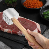 Maxbell Wood Meat Hammer Chicken Hammer Practical Food Mallet Meat Tenderizer Hammer