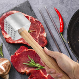 Maxbell Wood Meat Hammer Chicken Hammer Practical Food Mallet Meat Tenderizer Hammer