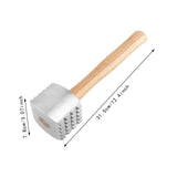Maxbell Wood Meat Hammer Chicken Hammer Practical Food Mallet Meat Tenderizer Hammer