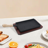 Maxbell Cast Iron Griddle Nonstick Grilling Pan for Home Electric Gas Cooker Kitchen