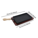 Maxbell Cast Iron Griddle Nonstick Grilling Pan for Home Electric Gas Cooker Kitchen