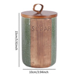 Maxbell Ceramic Storage Container Holder Decor Sealed Jar for Cookie Seasoning sugar