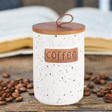 Maxbell Ceramic Storage Canister Portable Seal Jar with Top Handle Storage Container coffee