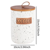Maxbell Ceramic Storage Canister Portable Seal Jar with Top Handle Storage Container coffee