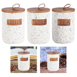 Maxbell Ceramic Storage Canister Portable Seal Jar with Top Handle Storage Container coffee