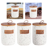 Maxbell Ceramic Storage Canister Portable Seal Jar with Top Handle Storage Container coffee
