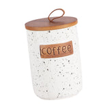 Maxbell Ceramic Storage Canister Portable Seal Jar with Top Handle Storage Container coffee
