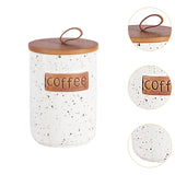 Maxbell Ceramic Storage Canister Portable Seal Jar with Top Handle Storage Container coffee