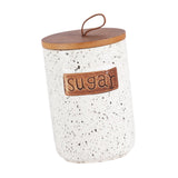 Maxbell Ceramic Storage Canister Portable Seal Jar with Top Handle Storage Container sugar