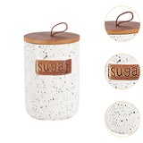 Maxbell Ceramic Storage Canister Portable Seal Jar with Top Handle Storage Container sugar