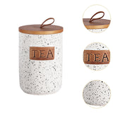 Maxbell Ceramic Storage Canister Portable Seal Jar with Top Handle Storage Container tea