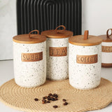 Maxbell Ceramic Storage Canister Portable Seal Jar with Top Handle Storage Container tea