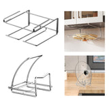 Maxbell Stand Rustproof Pot Lid Rack for Cutting Board Restaurant Kitchen Countertop Under Cabinet Rack