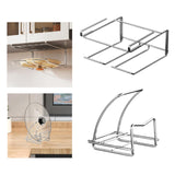 Maxbell Stand Rustproof Pot Lid Rack for Cutting Board Restaurant Kitchen Countertop Under Cabinet Rack