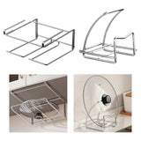 Maxbell Stand Rustproof Pot Lid Rack for Cutting Board Restaurant Kitchen Countertop Under Cabinet Rack