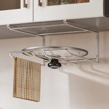 Maxbell Stand Rustproof Pot Lid Rack for Cutting Board Restaurant Kitchen Countertop Under Cabinet Rack