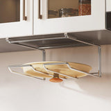 Maxbell Stand Rustproof Pot Lid Rack for Cutting Board Restaurant Kitchen Countertop Under Cabinet Rack