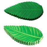Maxbell 200x Artificial Leaf Sushi Plate Decor Dish Mat Sushi Dish Platter Ornaments Dark Green
