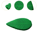 Maxbell 200x Artificial Leaf Sushi Plate Decor Dish Mat Sushi Dish Platter Ornaments Dark Green