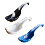 Maxbell Ramen Noodle Soup Spoon with Fork Tableware for Dumpling Wonton Rice Noodles Black