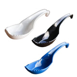 Maxbell Ramen Noodle Soup Spoon with Fork Tableware for Dumpling Wonton Rice Noodles Black