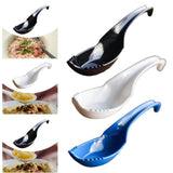 Maxbell Ramen Noodle Soup Spoon with Fork Tableware for Dumpling Wonton Rice Noodles Black