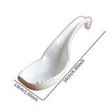 Maxbell Ramen Noodle Soup Spoon with Fork Tableware for Dumpling Wonton Rice Noodles White