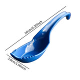 Maxbell Ramen Noodle Soup Spoon with Fork Tableware for Dumpling Wonton Rice Noodles Blue