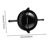 Maxbell Dumpling Maker Pasta Maker Pasta Making Tools for Dumpling Pierogi Empanadas Black