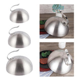 Maxbell Burger Cover Heavy Duty Cheese Melting Dome for Patties Teppanyaki Hamburger 20cm