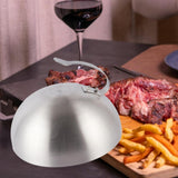 Maxbell Burger Cover Heavy Duty Cheese Melting Dome for Patties Teppanyaki Hamburger 24cm