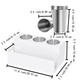 Maxbell Hair Brush Storage Stand Hair Tool Organizer for Curling Iron Kitchen Vanity White