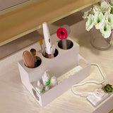 Maxbell Hair Brush Storage Stand Hair Tool Organizer for Curling Iron Kitchen Vanity White