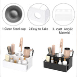 Maxbell Hair Brush Storage Stand Hair Tool Organizer for Curling Iron Kitchen Vanity White