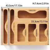 Maxbell Bag Storage Organizer Kitchen Cling Film Holder for Cabinet Bathroom Kitchen