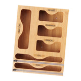 Maxbell Bag Storage Organizer Kitchen Cling Film Holder for Cabinet Bathroom Kitchen