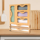 Maxbell Bag Storage Organizer Kitchen Cling Film Holder for Cabinet Bathroom Kitchen