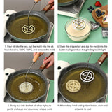 Maxbell 5Pcs Rosette Iron Set Cookies Maker Cooking Easy to Use Rosettes Timbale Set