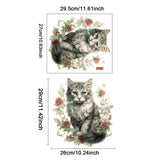 Maxbell Toilet Sticker Cat Pattern Cute Toilet Seat Cover Decal for Restroom Bedroom