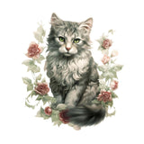 Maxbell Toilet Sticker Cat Pattern Cute Toilet Seat Cover Decal for Restroom Bedroom