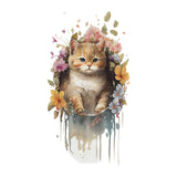 Maxbell Toilet Seat Lid Sticker Cat Pattern Cute Wall Decal for Washroom WC Restroom