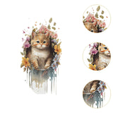 Maxbell Toilet Seat Lid Sticker Cat Pattern Cute Wall Decal for Washroom WC Restroom